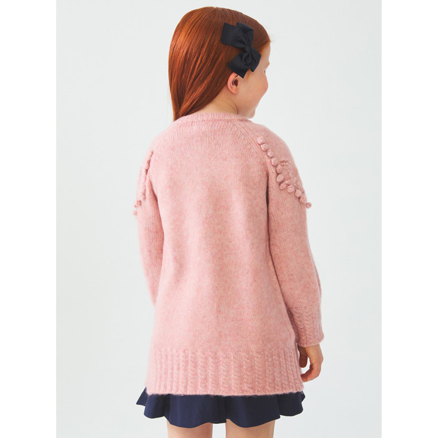 Rose Pink Embroidered Cardigan