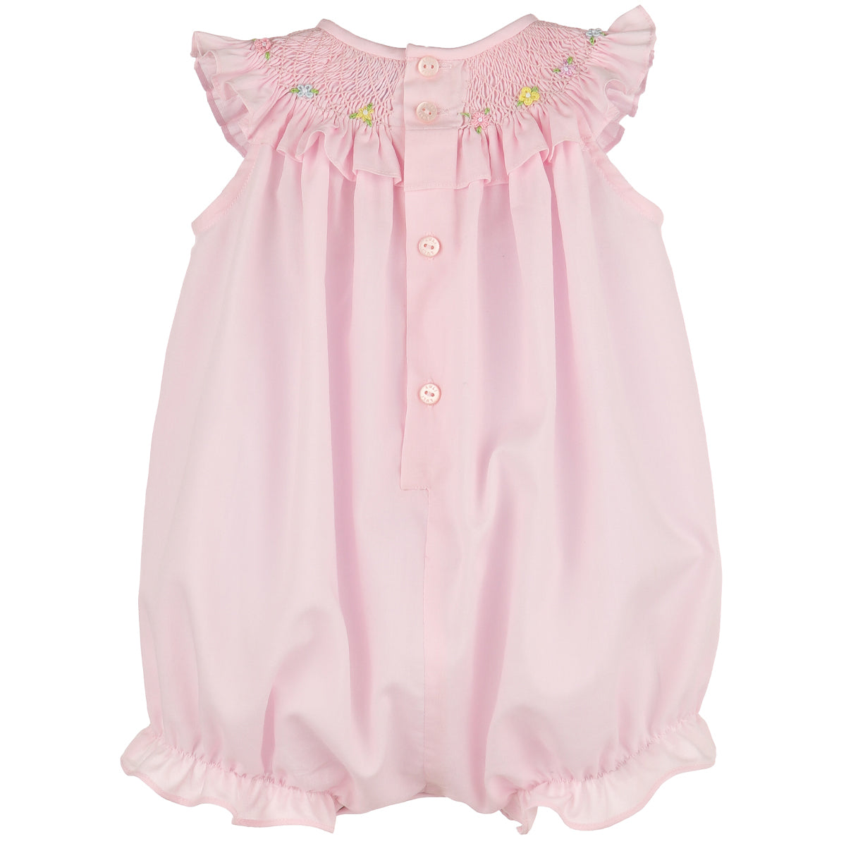 Pink In Bloom Smocked Bubble