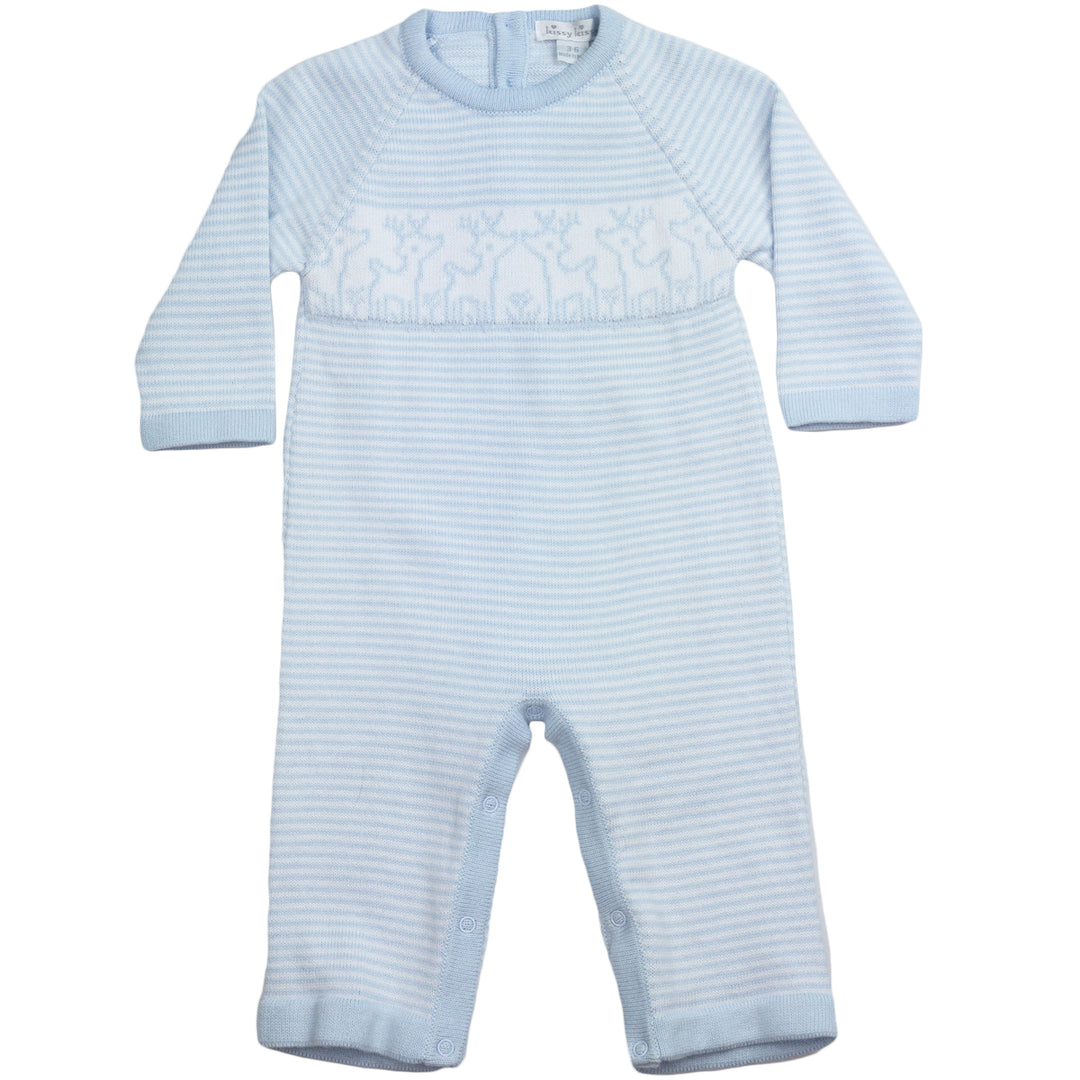Reindeer Blue Knit Playsuit