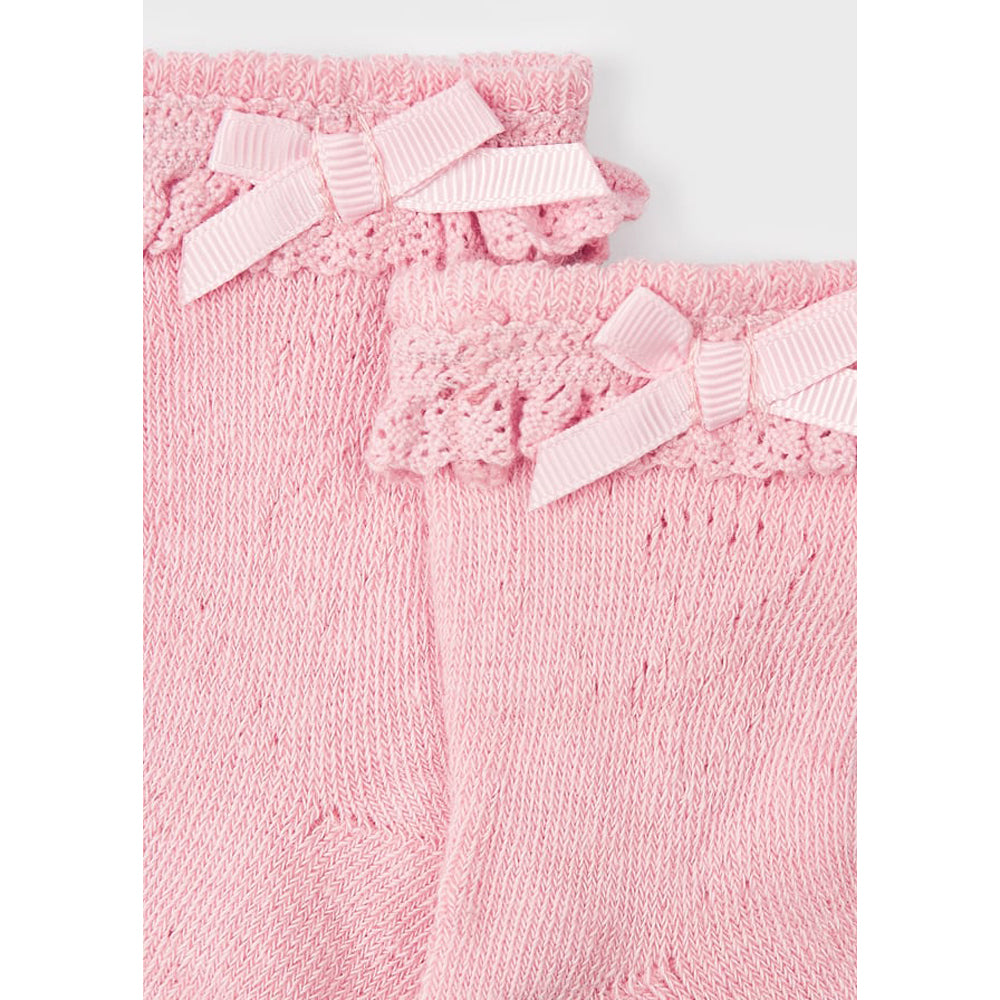 Rose Pink Openwork Socks