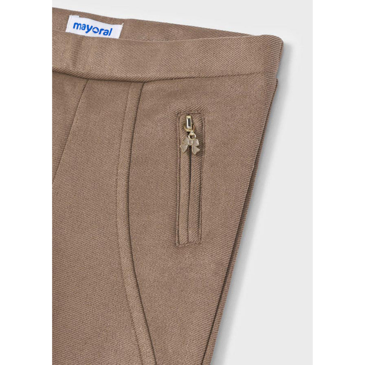 Taupe Pants With Zip Pockets