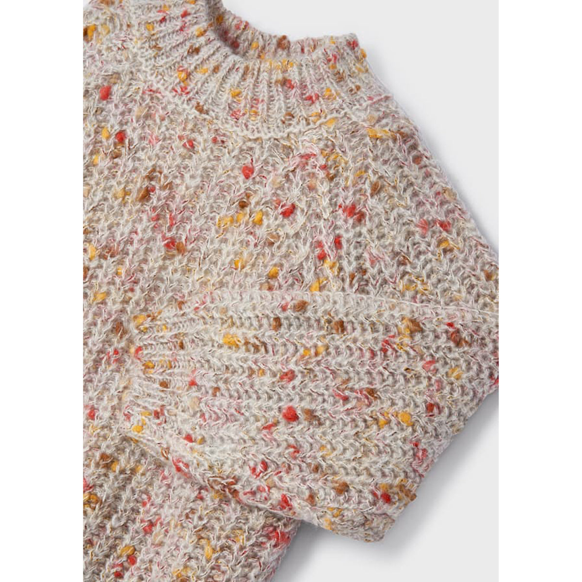 Natural Orange Knit Sweater