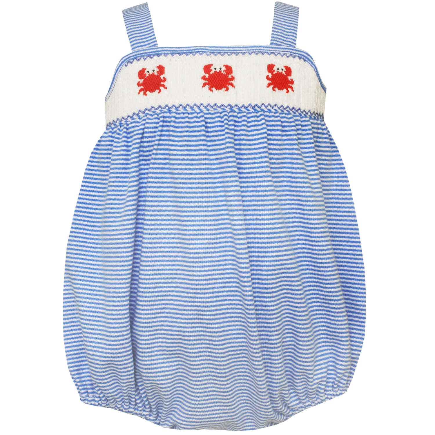 Blue Stripe Bubble With Straps And Baby Crabs