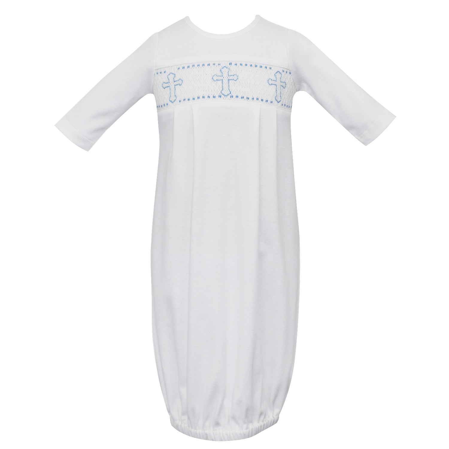 White Knit Crosses Gown
