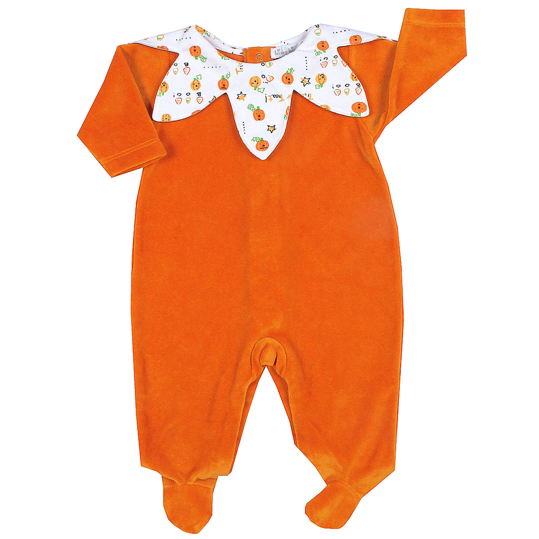 All Hallow's Eve Velour Footie
