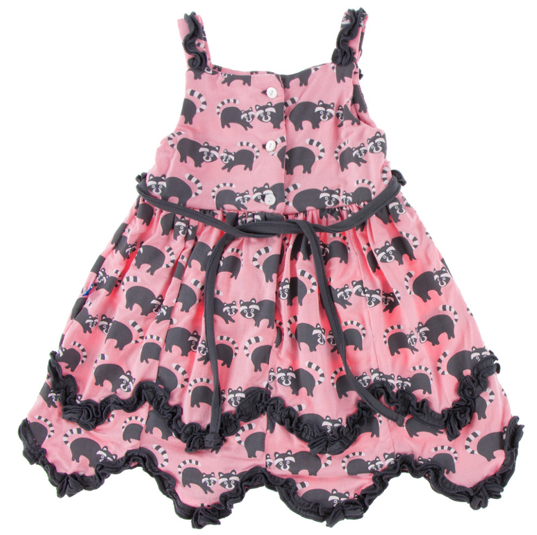 Lotus Raccoon Ruffle Tank Dress with Bloomer