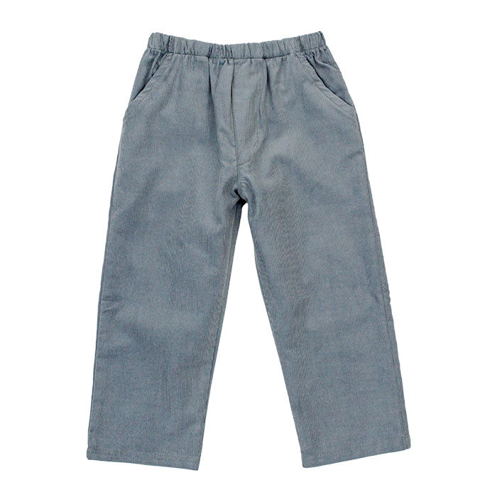 Grey Corduroy Elastic Pant