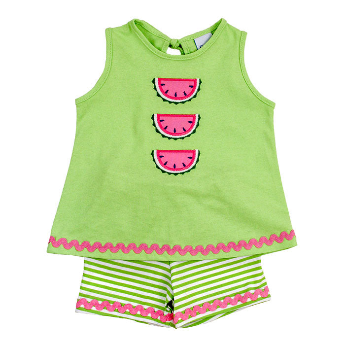 Watermelon Knit Tee Top & Bottom Set
