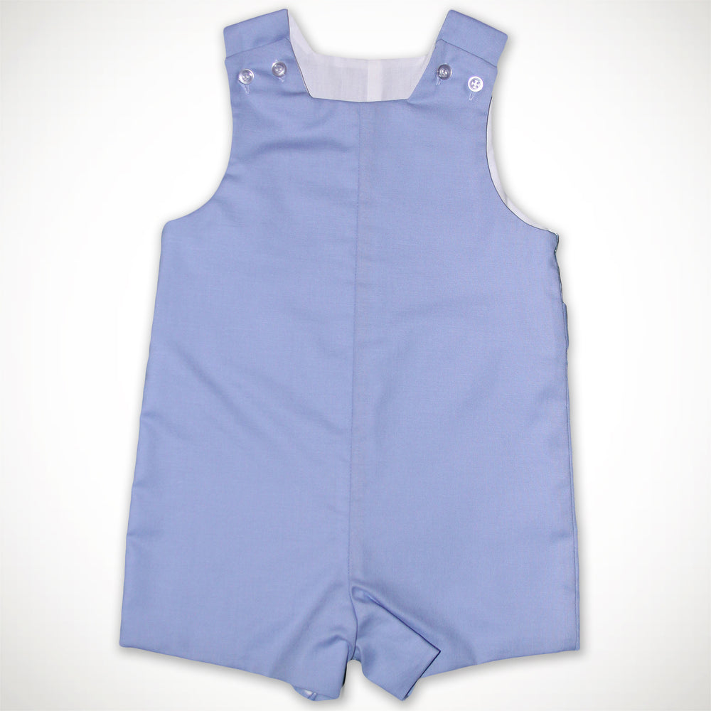 Blue Polished Cotton John John