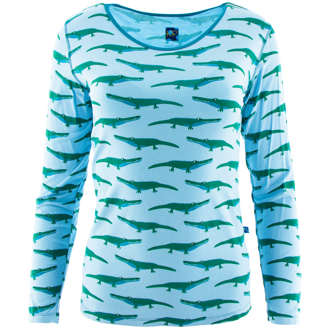 Pond Crocodile Long Sleeve Loosey Goosey Tee