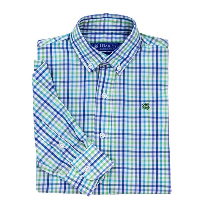 Pinwheel Plaid Roscoe Button Down Shirt