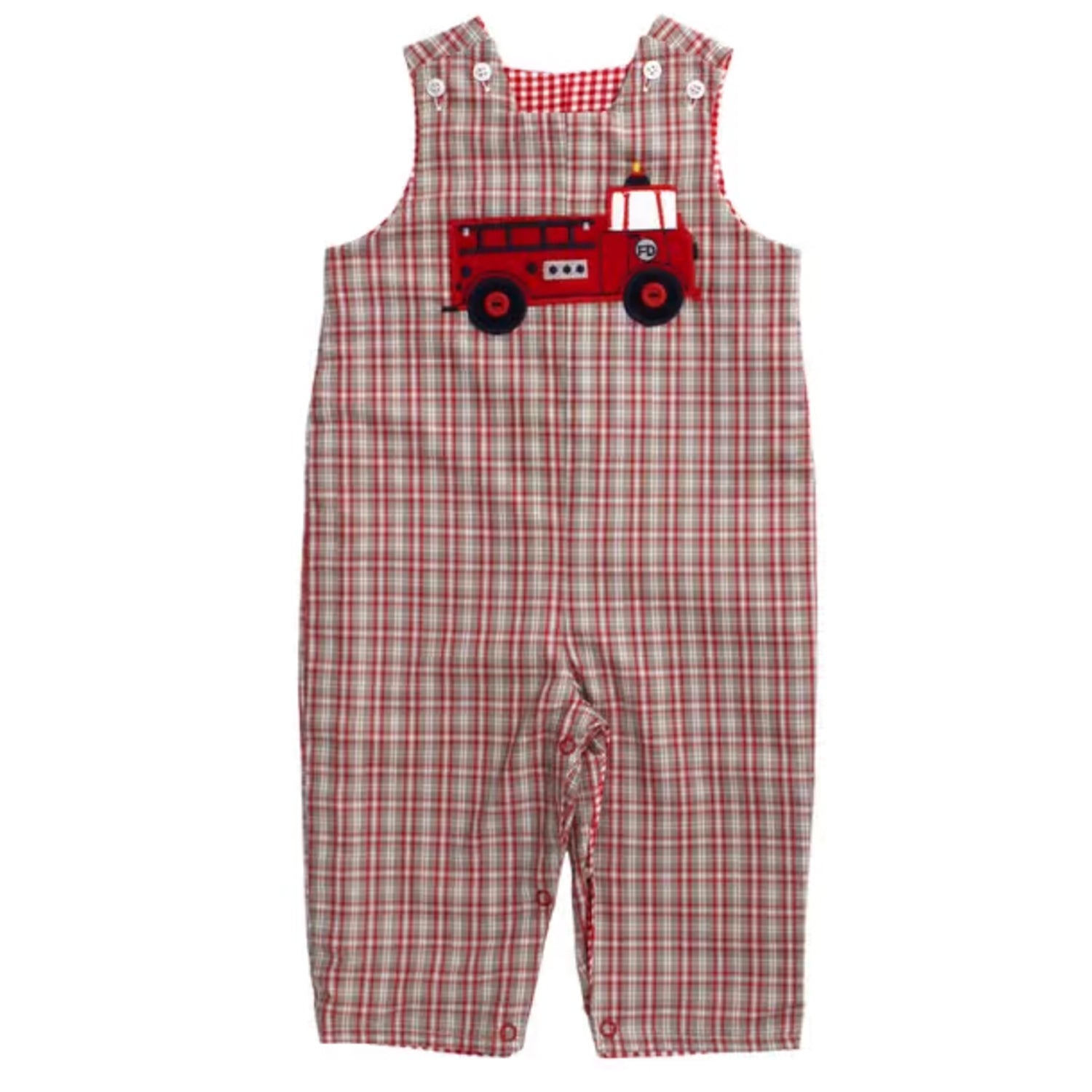 Bailey Boys Firetruck Reversible John John main image 1