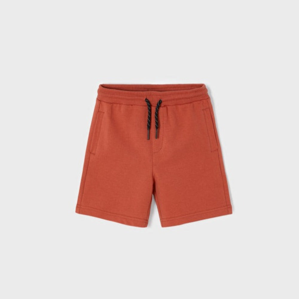 Terracotta Fleece Bermuda Shorts