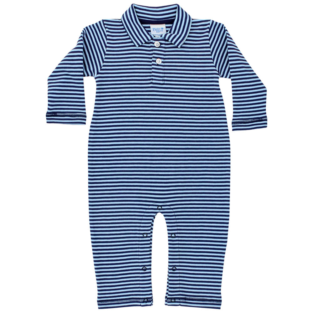 Navy & Bayberry Stripe Knit Longall