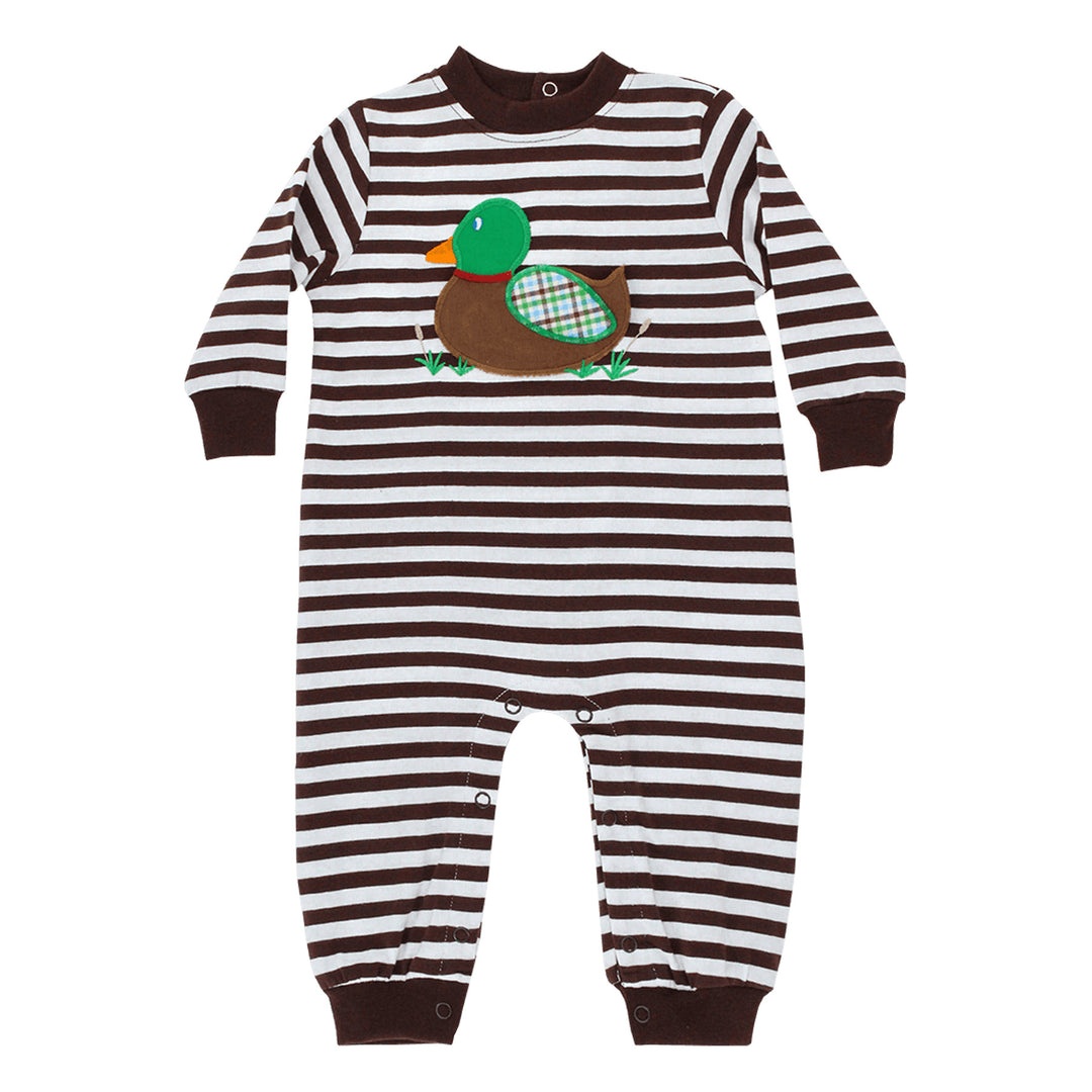 Mr. Mallard Knit Romper