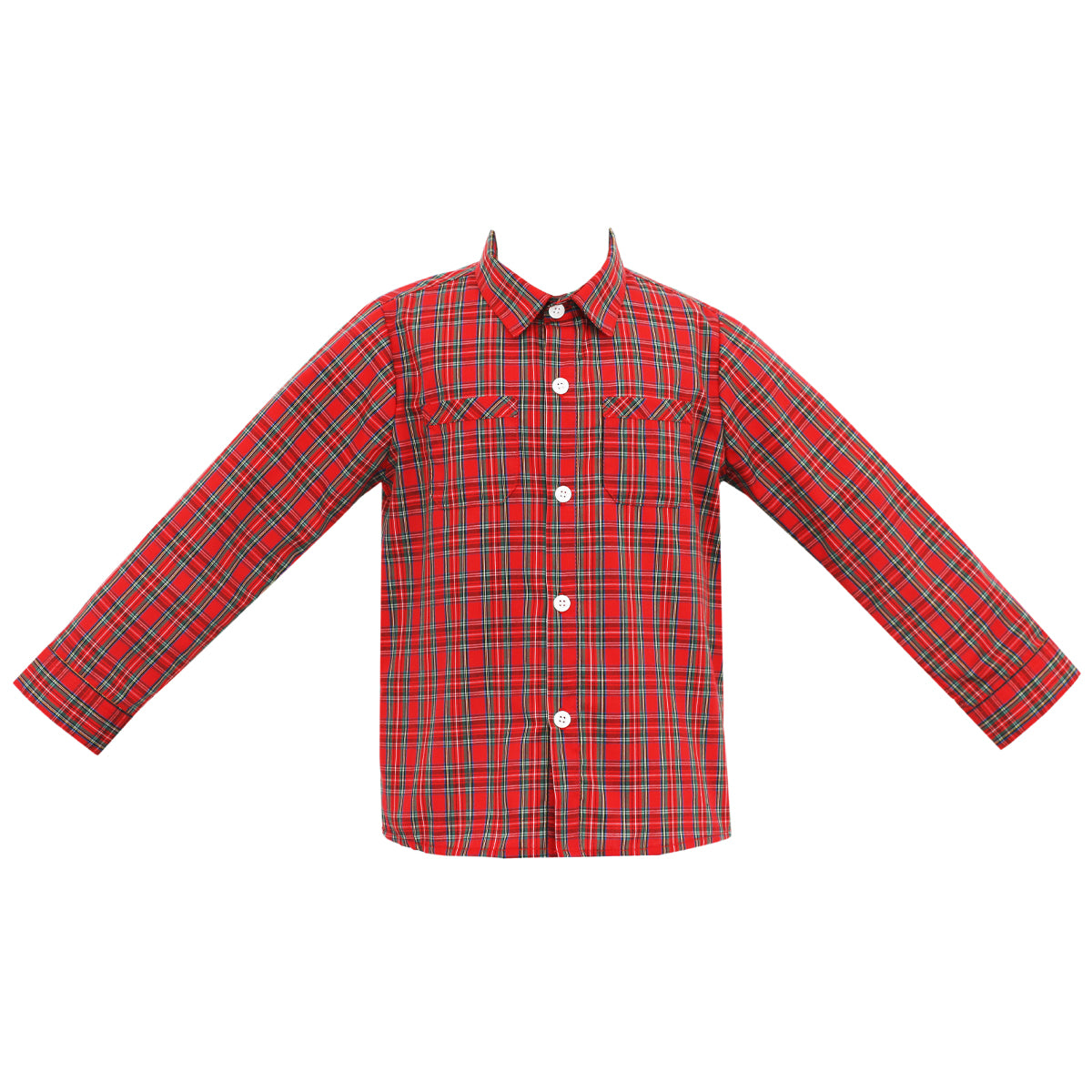 Collin Red Plaid Long Sleeve Shirt