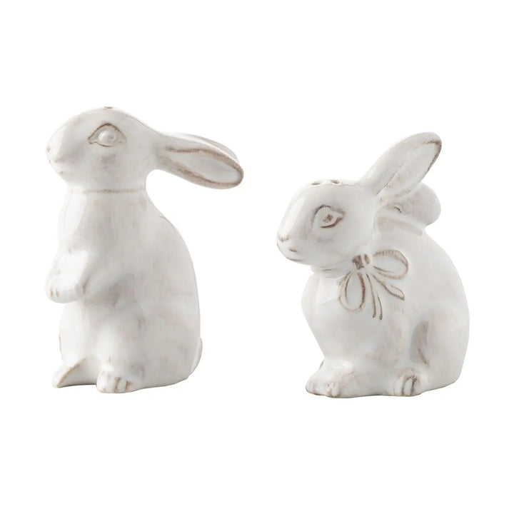 Clever Creatures Bunny Salt and Pepper Set/2pc - Napoleon & Josephine