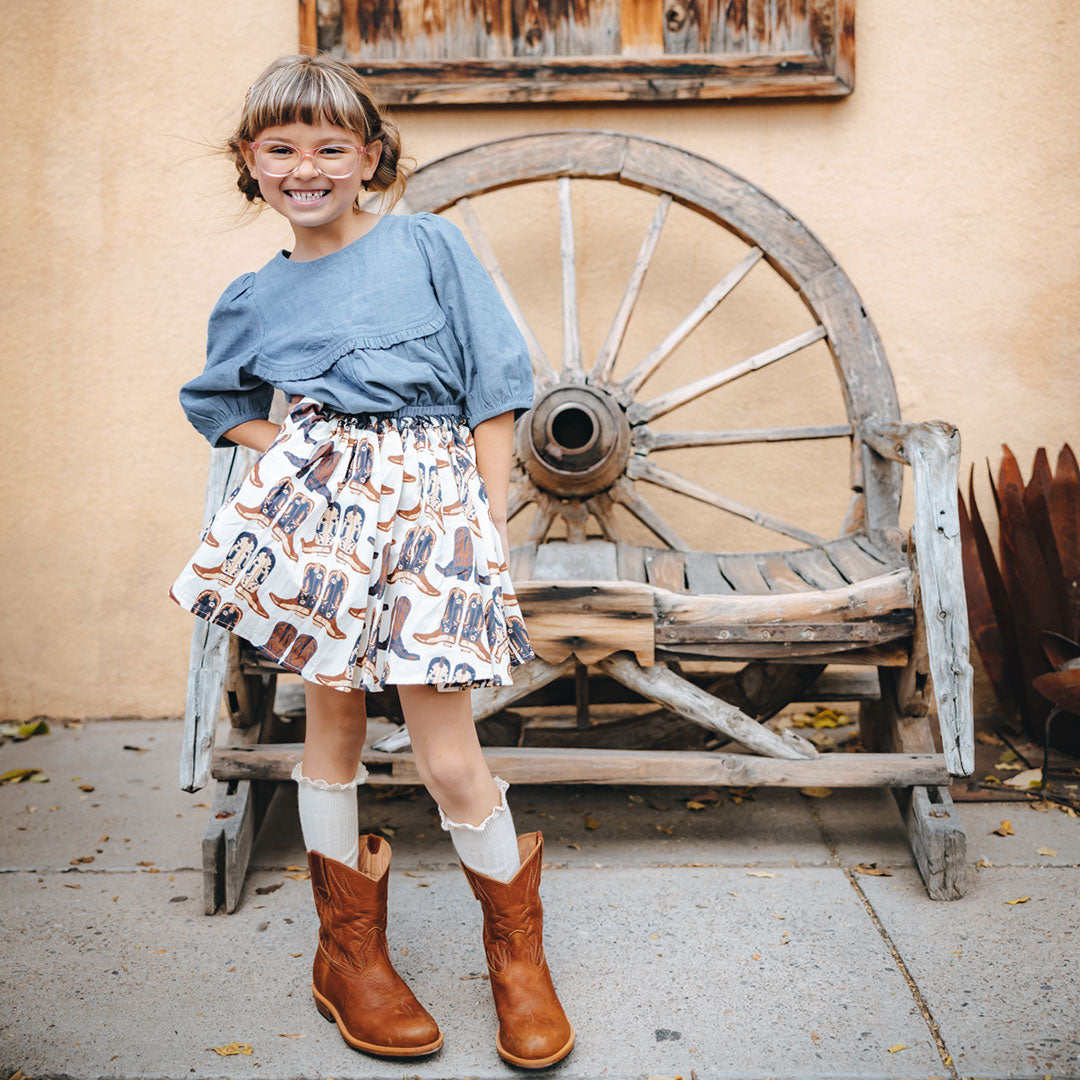 Cowboy Boots Girls Gianna Skirt