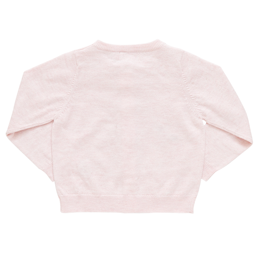 Light Pink Girls Rabbit Sweater