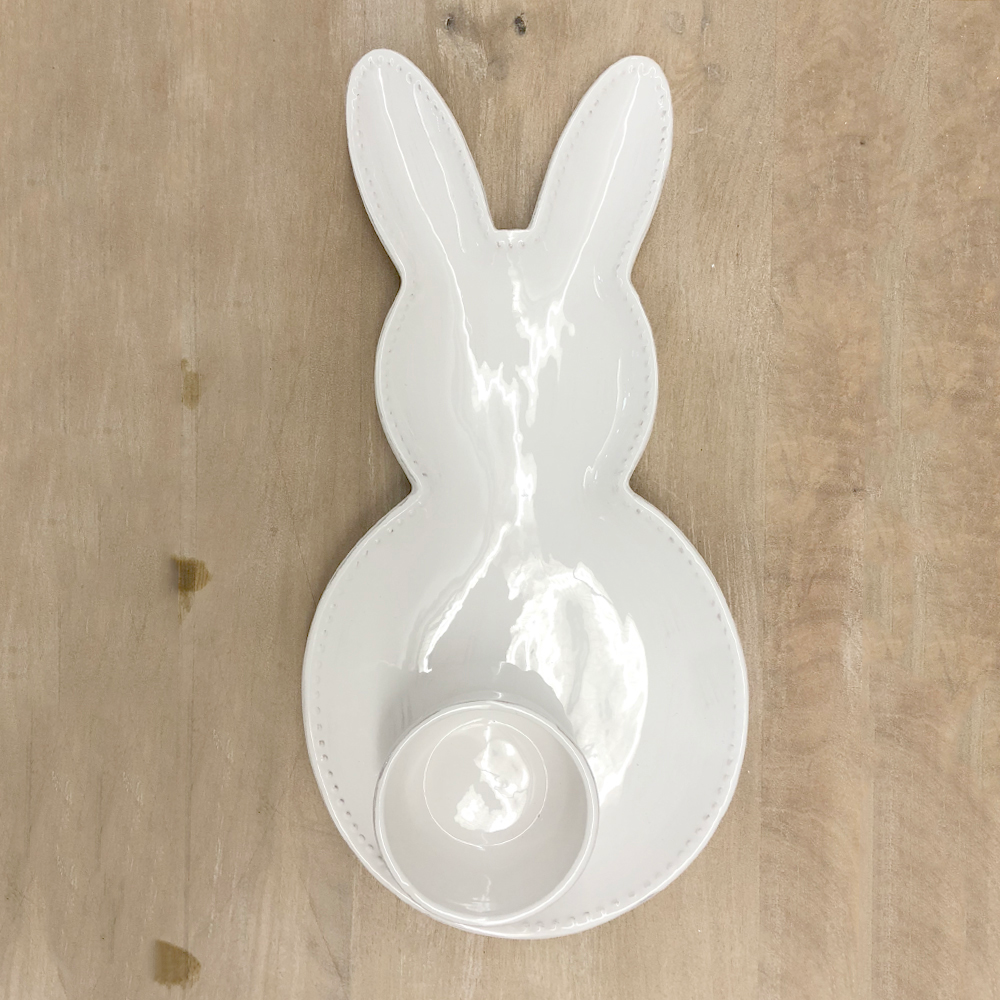 Bunny Platter with Dip Bowl