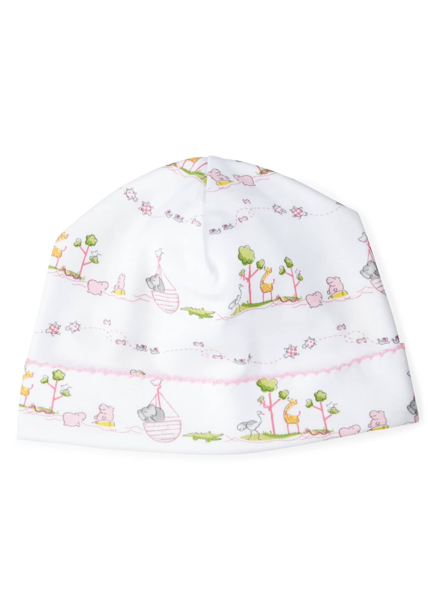 Noah's Ark Light Pink Printed Hat