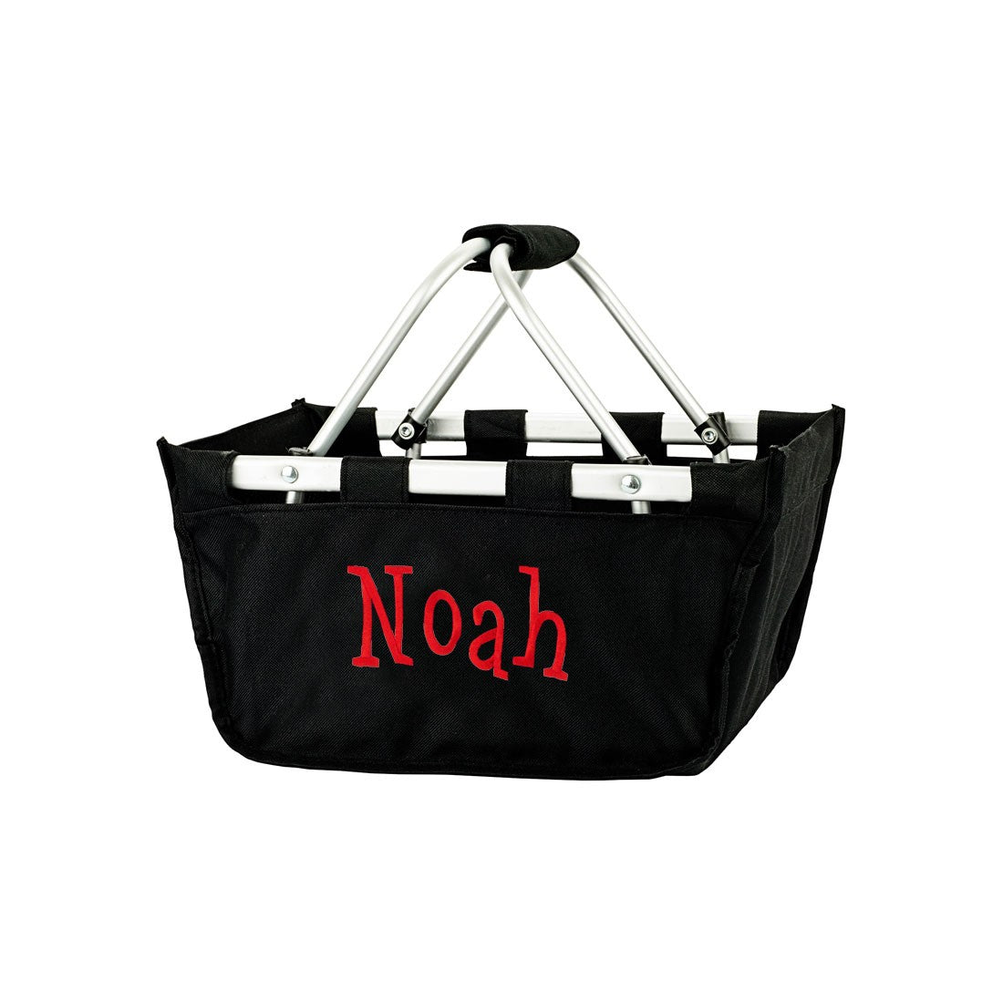 Black Mini Market Tote - Personalize it - K&K's Giving Tree