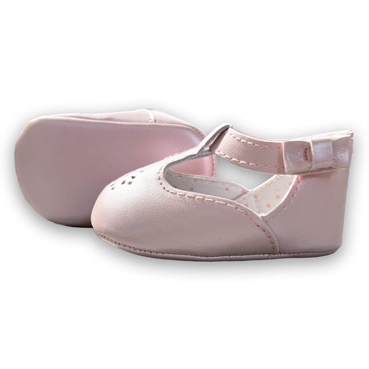 Pearlized Pink Mary Jane Pre Walker Shoes
