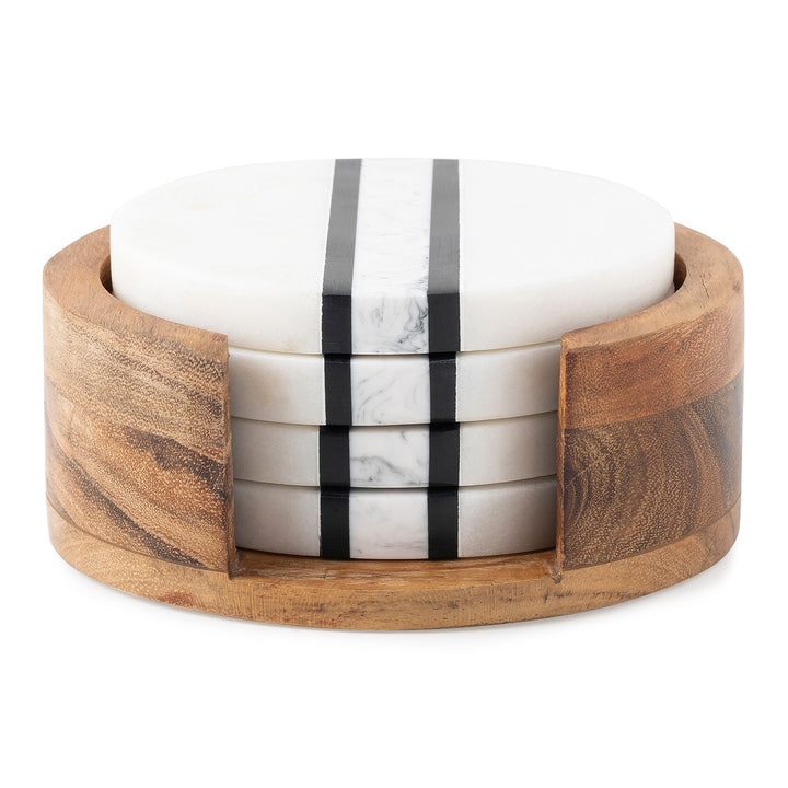 Stonewood Stripe Coaster Set/4