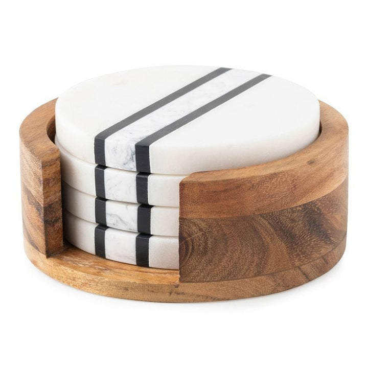 Stonewood Stripe Coaster Set/4