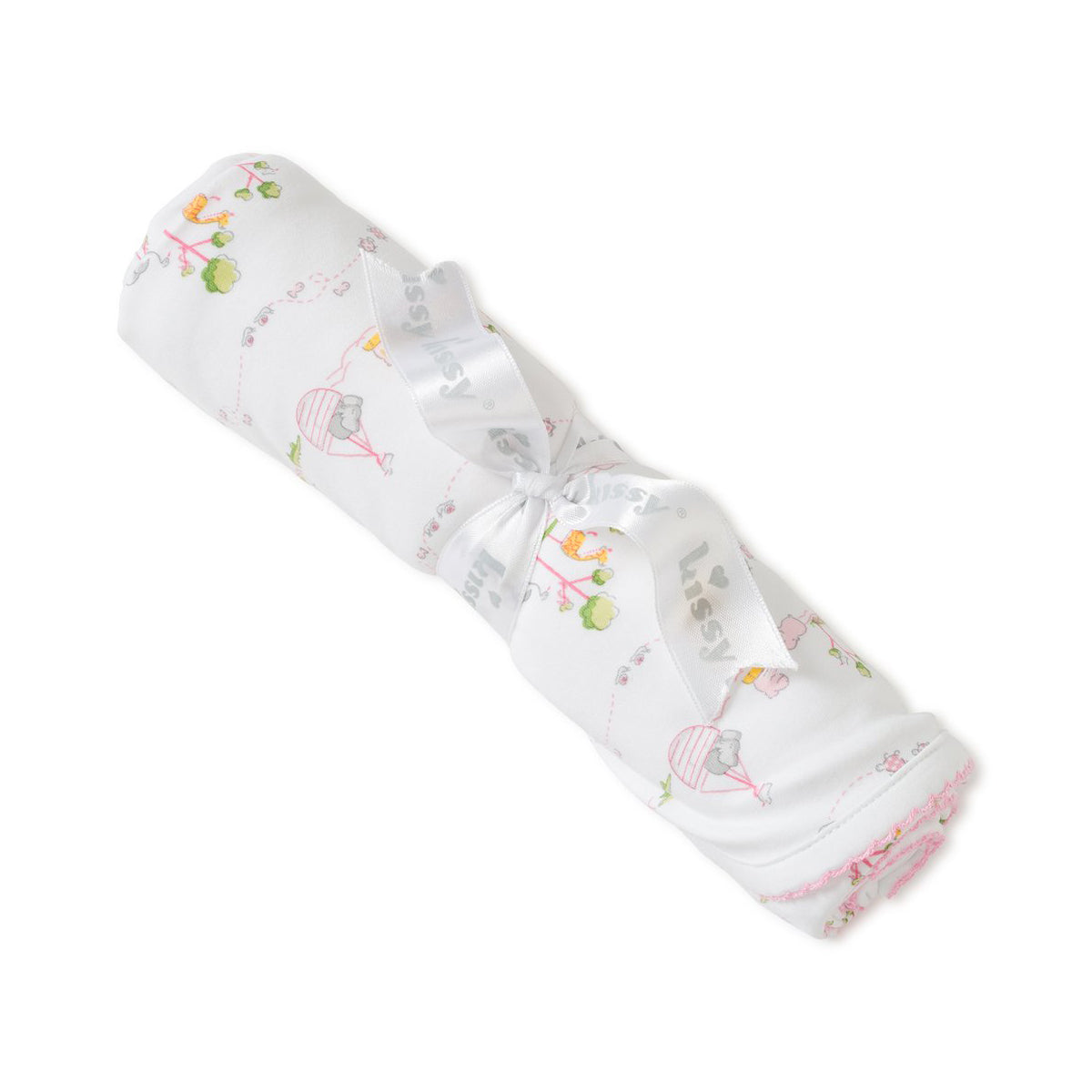 Noah's Ark Light Pink Printed Blanket