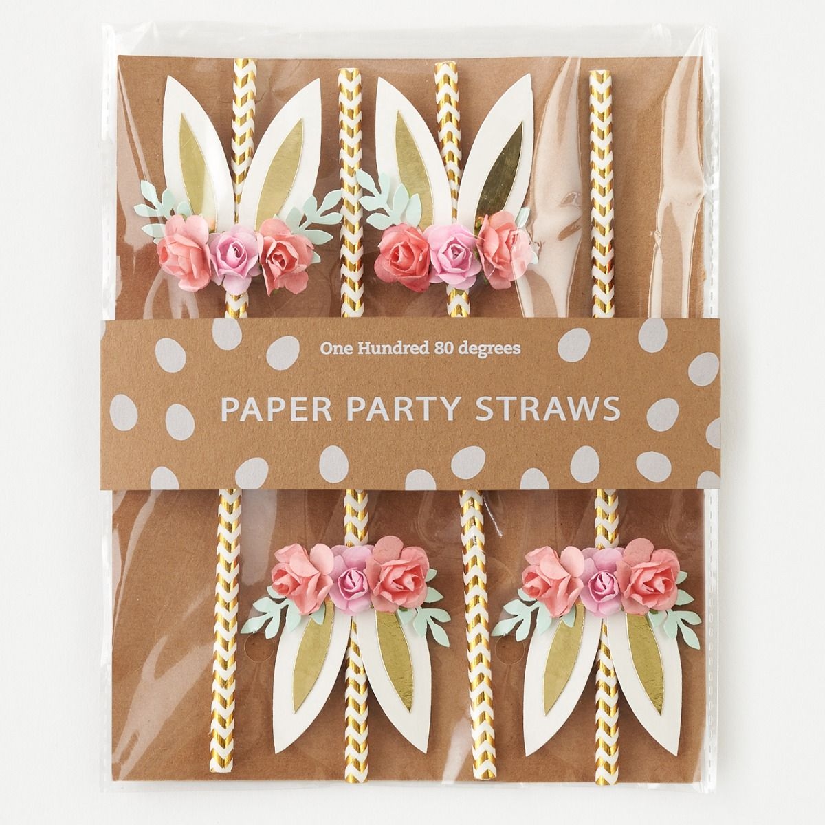 Easter Bunny Paper Straws