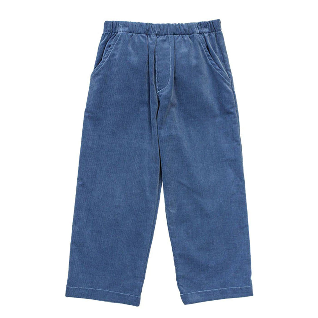 Steel Blue Elastic Waist Pant