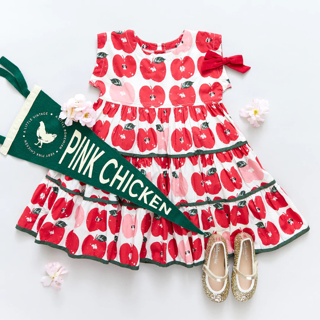 Apple Stamp Peachy Dress