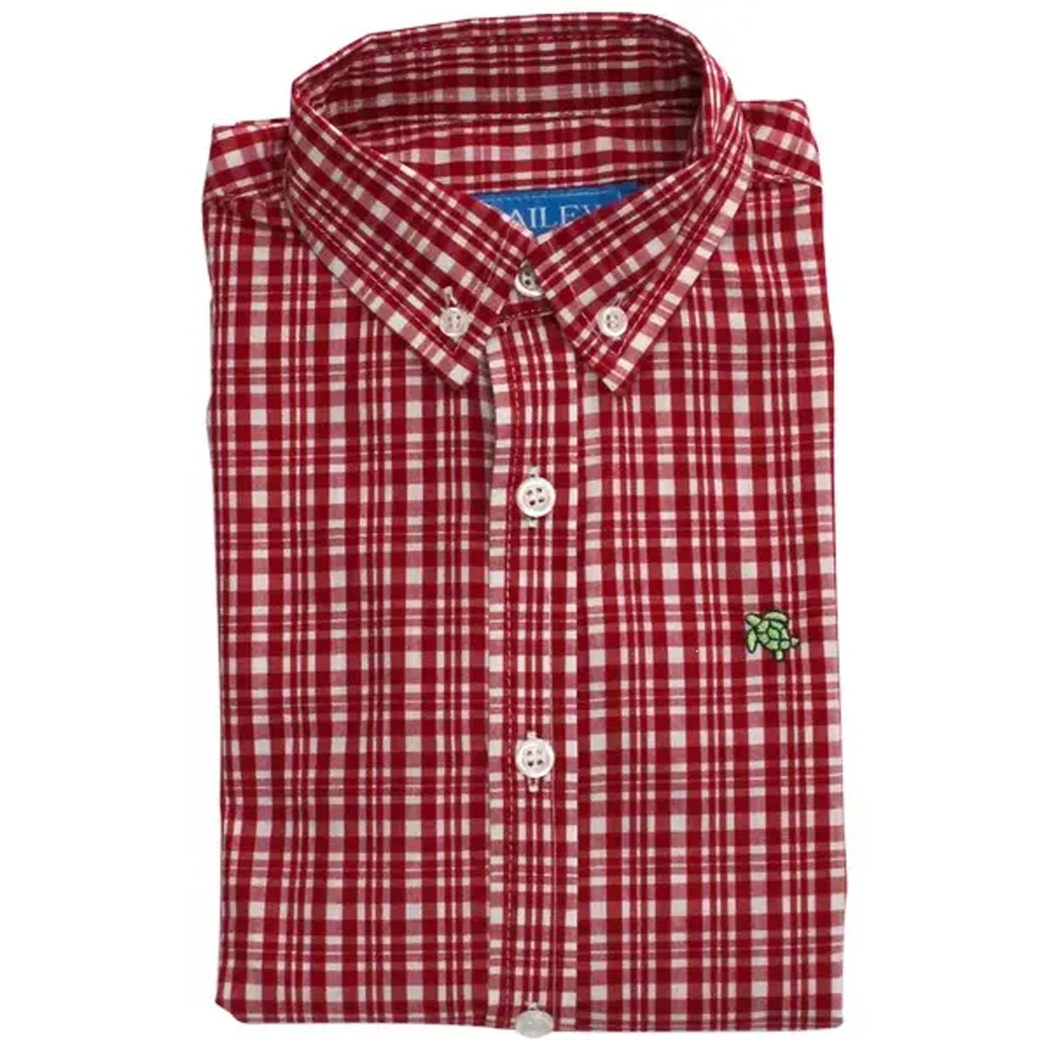 Red Tattersall Roscoe Button Down