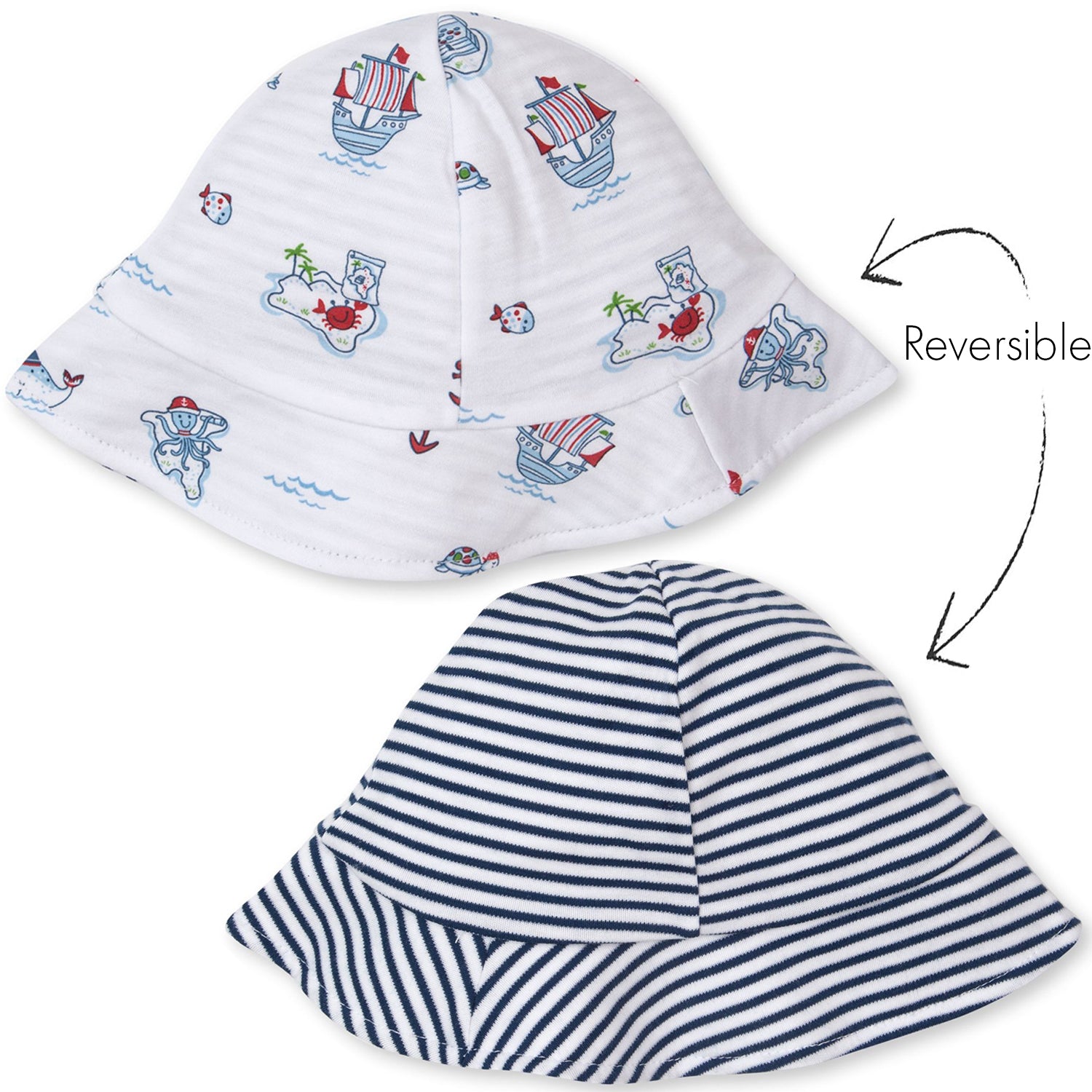 Pirates Ahoy Reversible Sun Hat