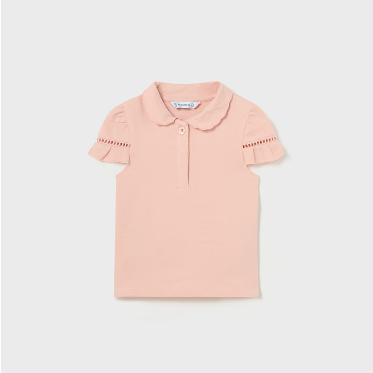 Light Pink Short Sleeve Girls Polo