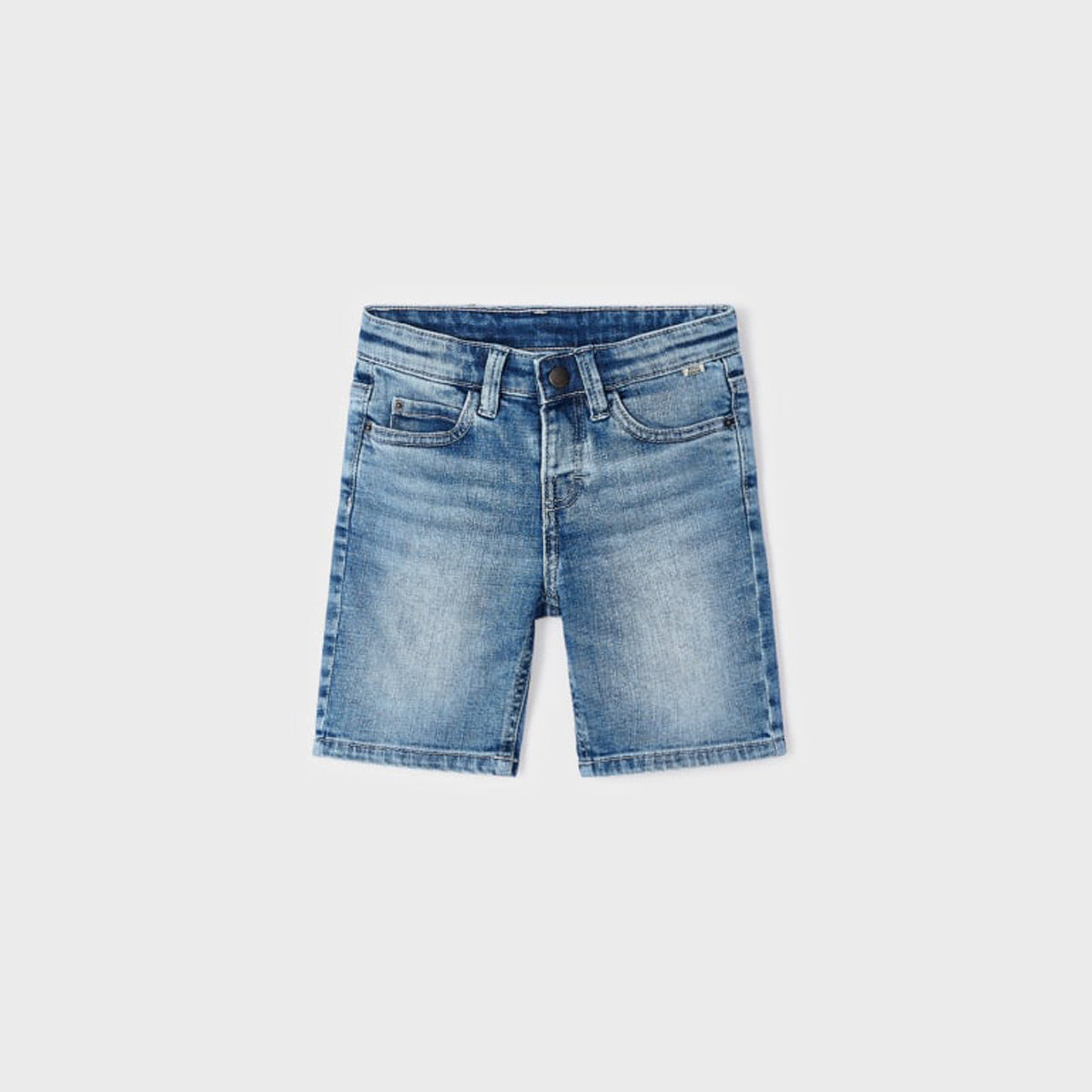 Medium Denim Basic Shorts