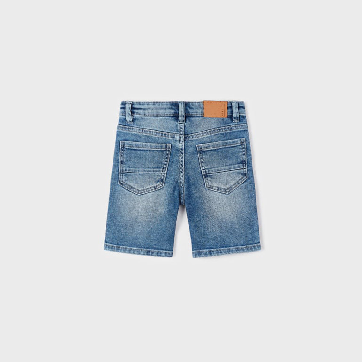 Medium Denim Basic Shorts