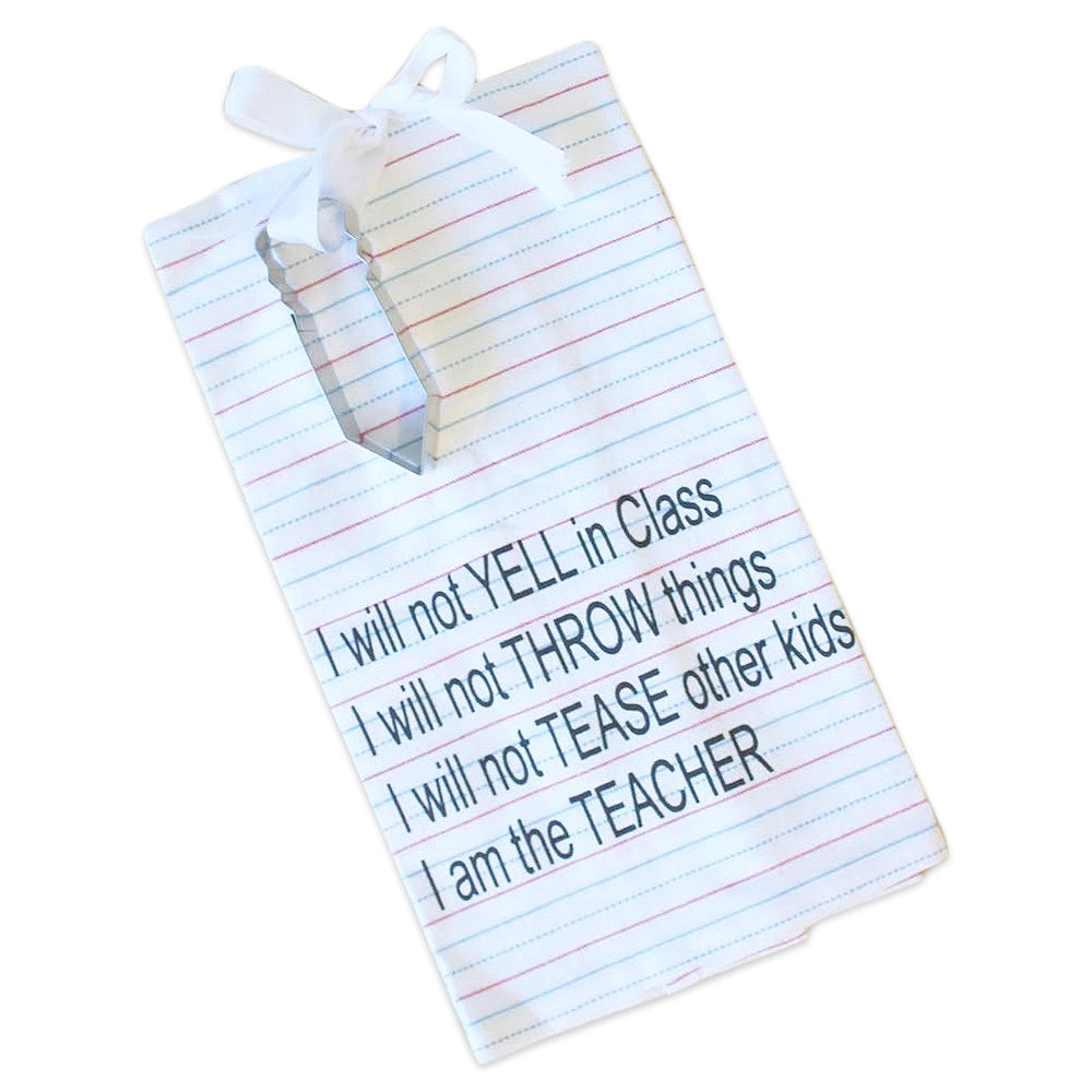 Teacher Hand Towel & Cookie Cutter