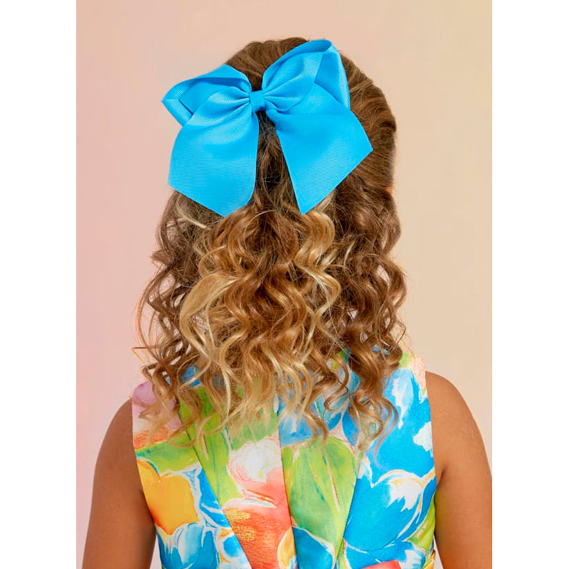 Turquoise Bow Hair Clip