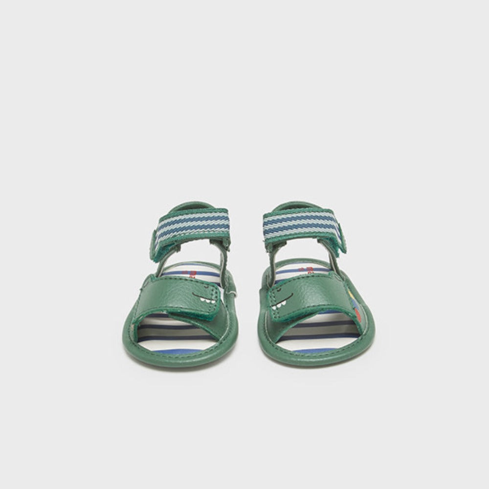 Forest Green Velcro Sandals