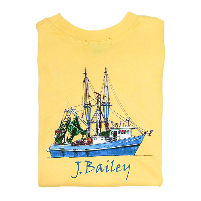 Yellow Shrimp Boat T-Shirt