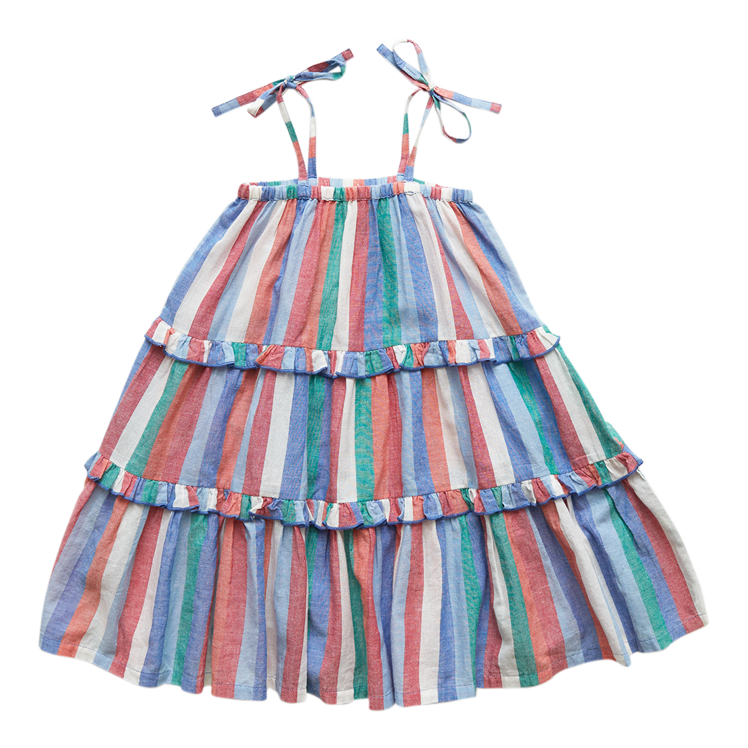 Multi Stripe Garden Dress