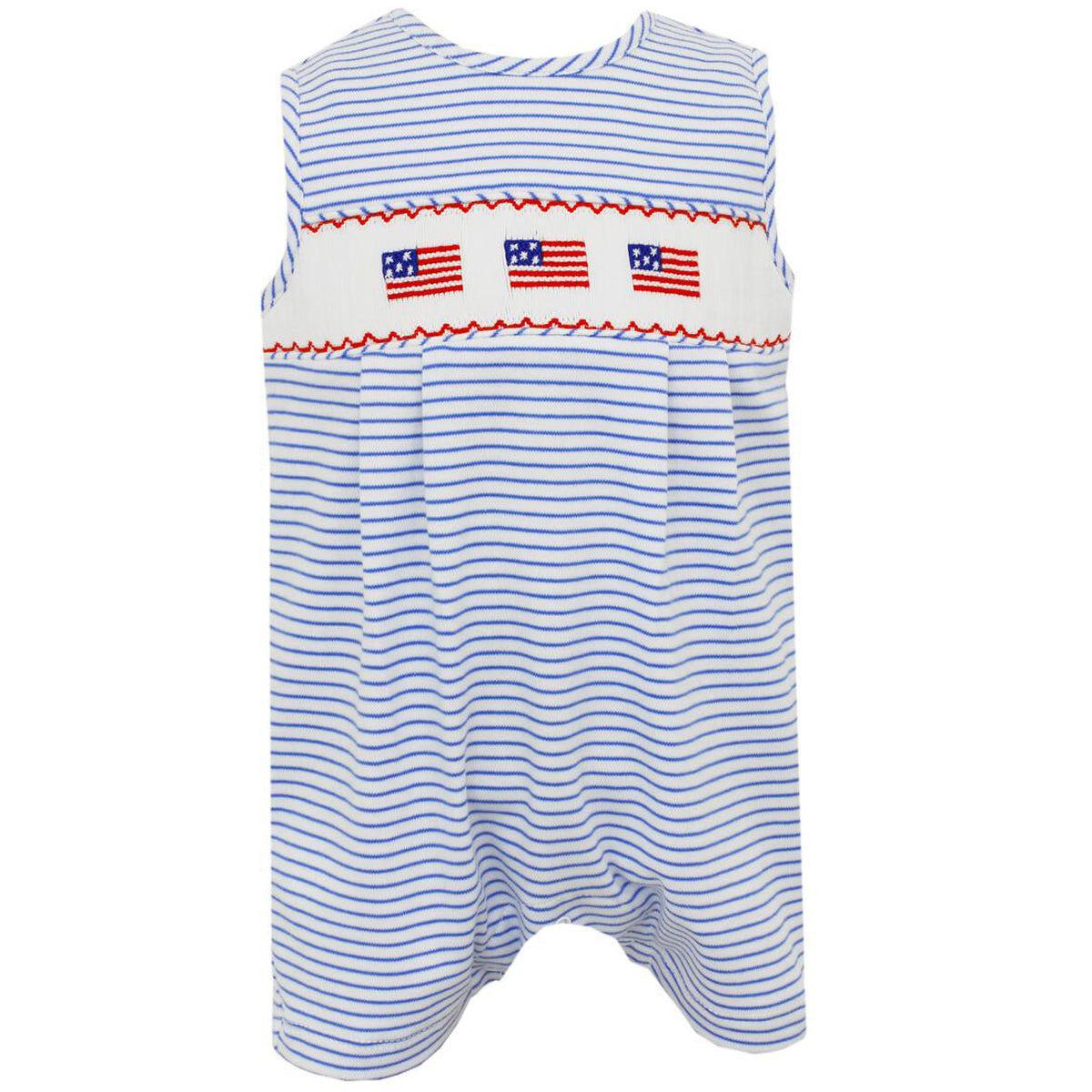 Patriotic Blue Stripe Knit Boys' John Johns