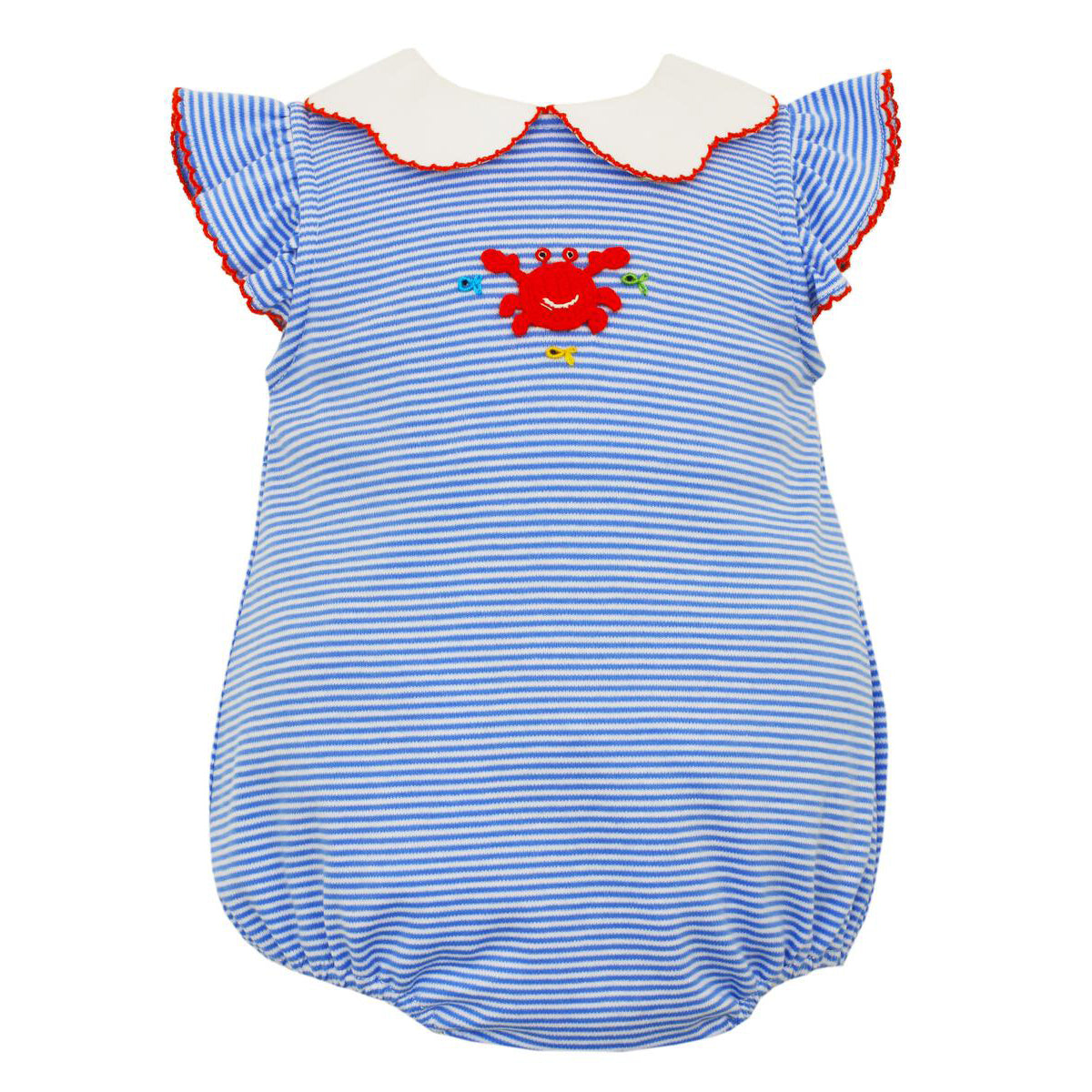 Periwinkle Stripe Knit Girls' Bubble