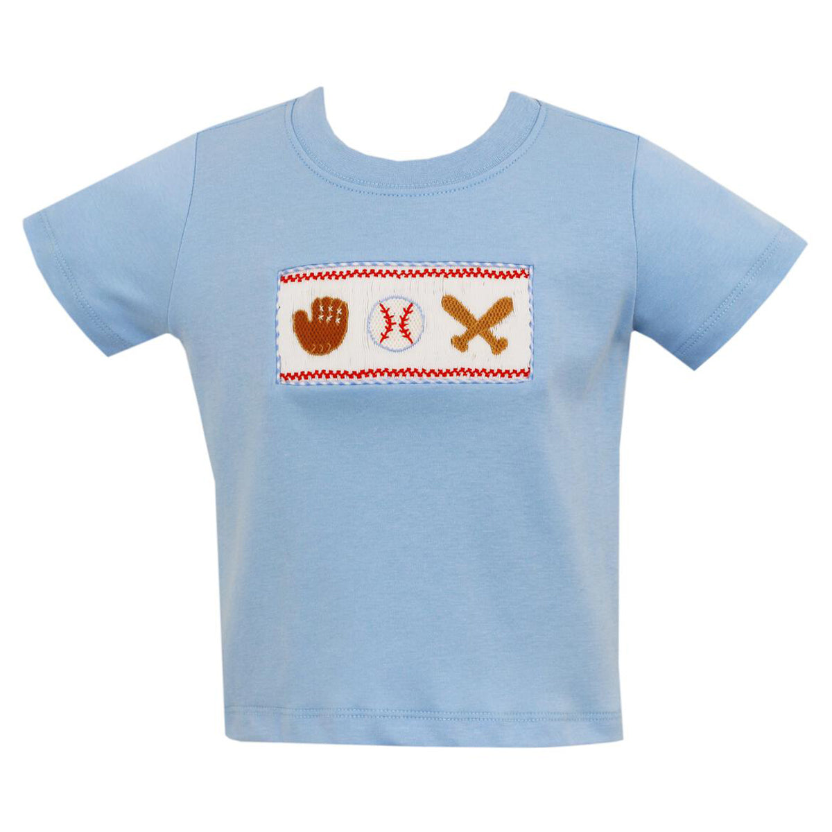 Blue Knit Baseball Boys' Knit T-shirt