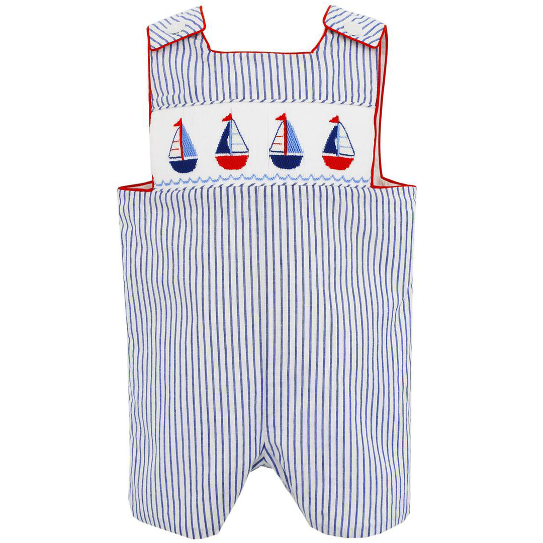 Navy & White Stripe Sailing Boys' John Johns