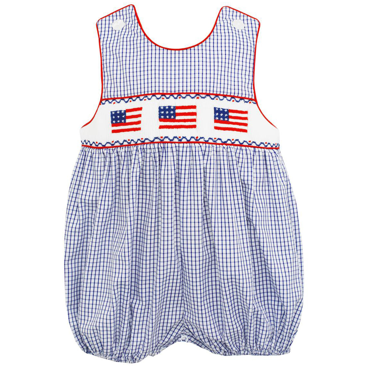 Navy Check Patriotic Boys' Sun Bubble