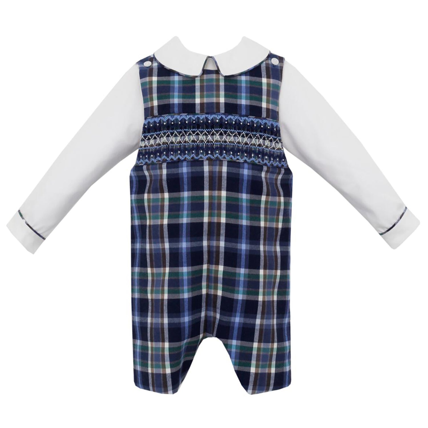 Boys' Smocked Long Sleeve Smocked John John w/ Shirt