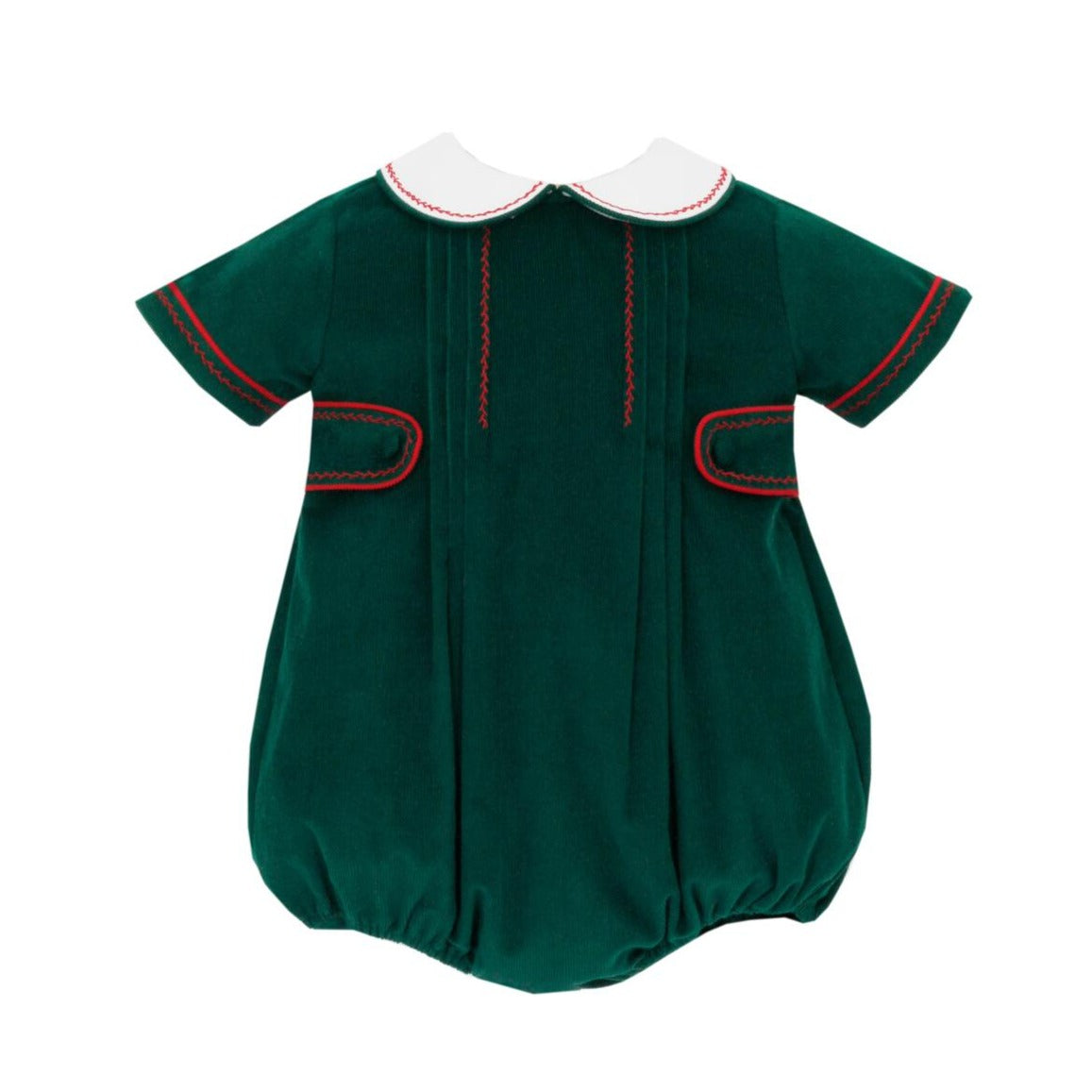 Boys Green Corduroy Short Bubble